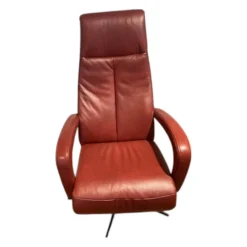 Activineo Relaxsessel|Sessel Boss Leder L30 WL Rouge Rot Gestell Metall Schwarz