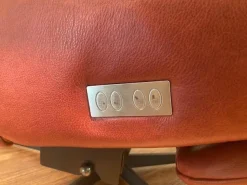 Activineo Relaxsessel|Sessel Boss Leder L30 WL Rouge Rot Gestell Metall Schwarz