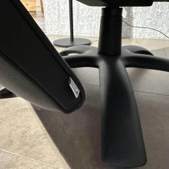 Jori Relaxsessel|Sessel Brainbuilder Multi Move Medi Black Edition Leder Celia Nero Schwarz 5 Stern Fuß Ellipse Schwarz Lackiert