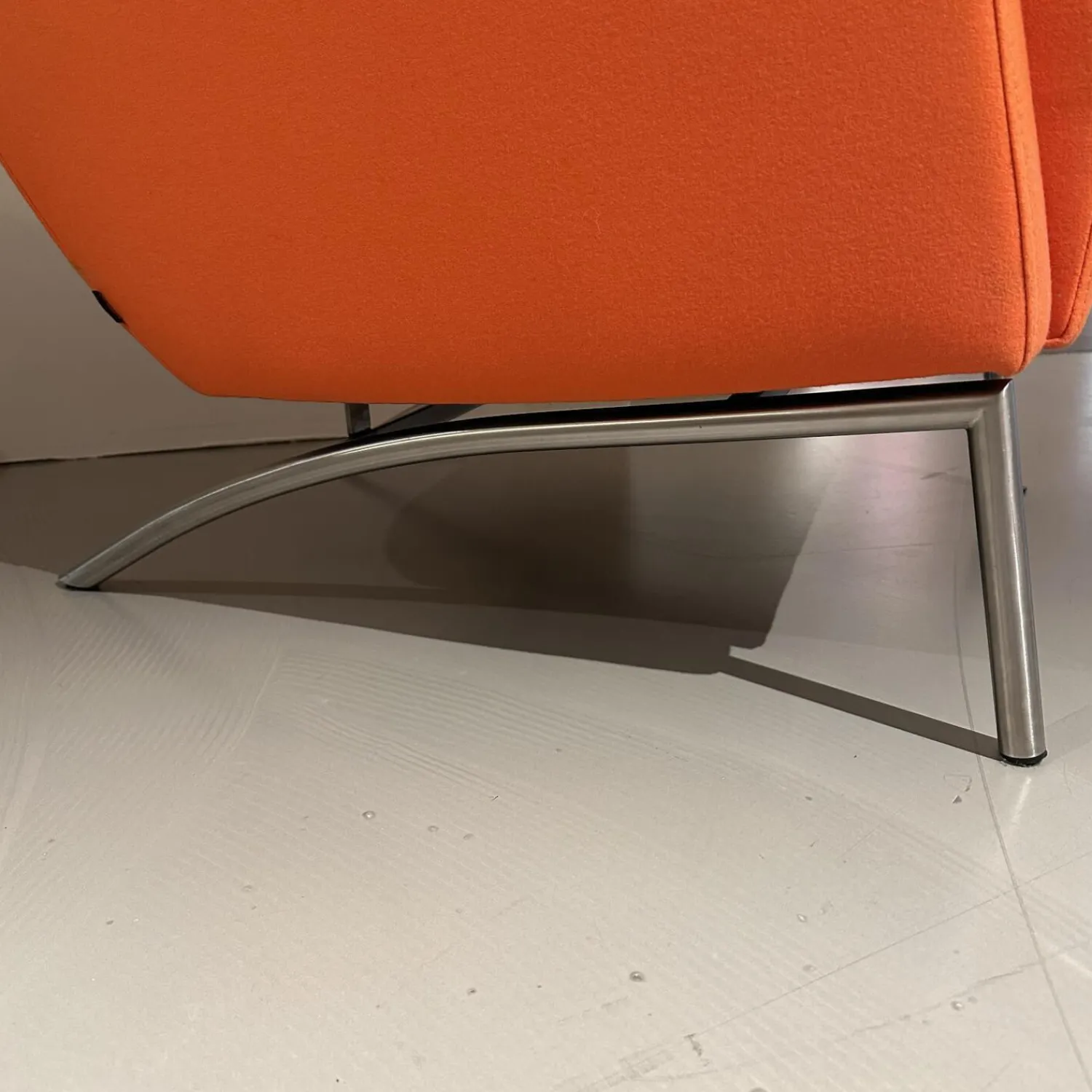 Jame Loungesessel|Sessel Bruno RVS Stoff Venice 2036 Abricot Orange Gestell Edelstahl