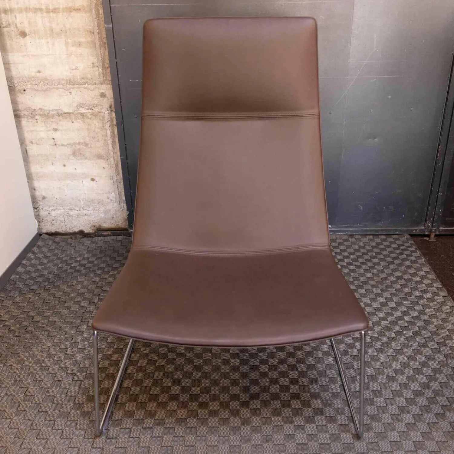 Arper Relaxsessel|Sessel Cartifa 70 Leder Braun