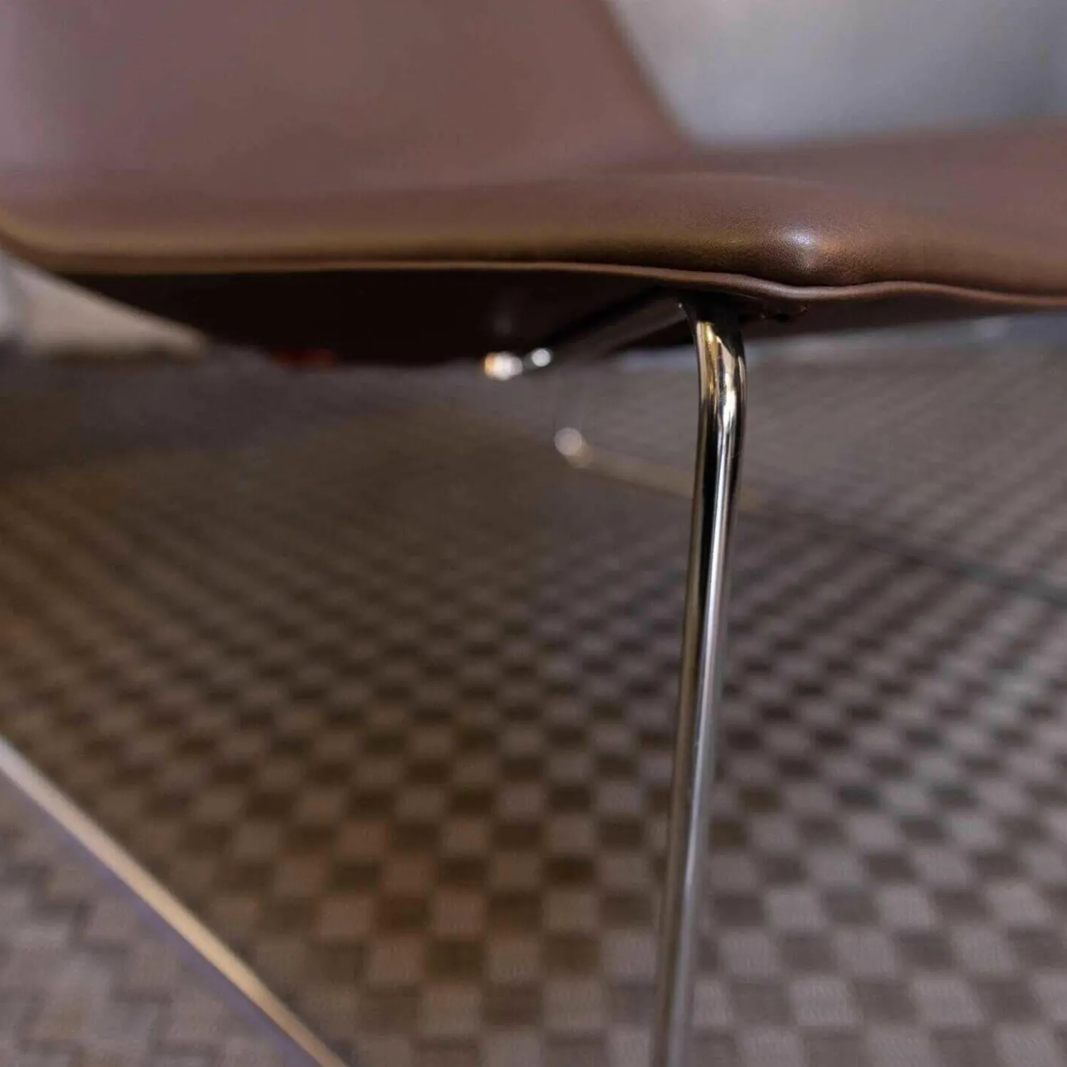 Arper Relaxsessel|Sessel Cartifa 70 Leder Braun