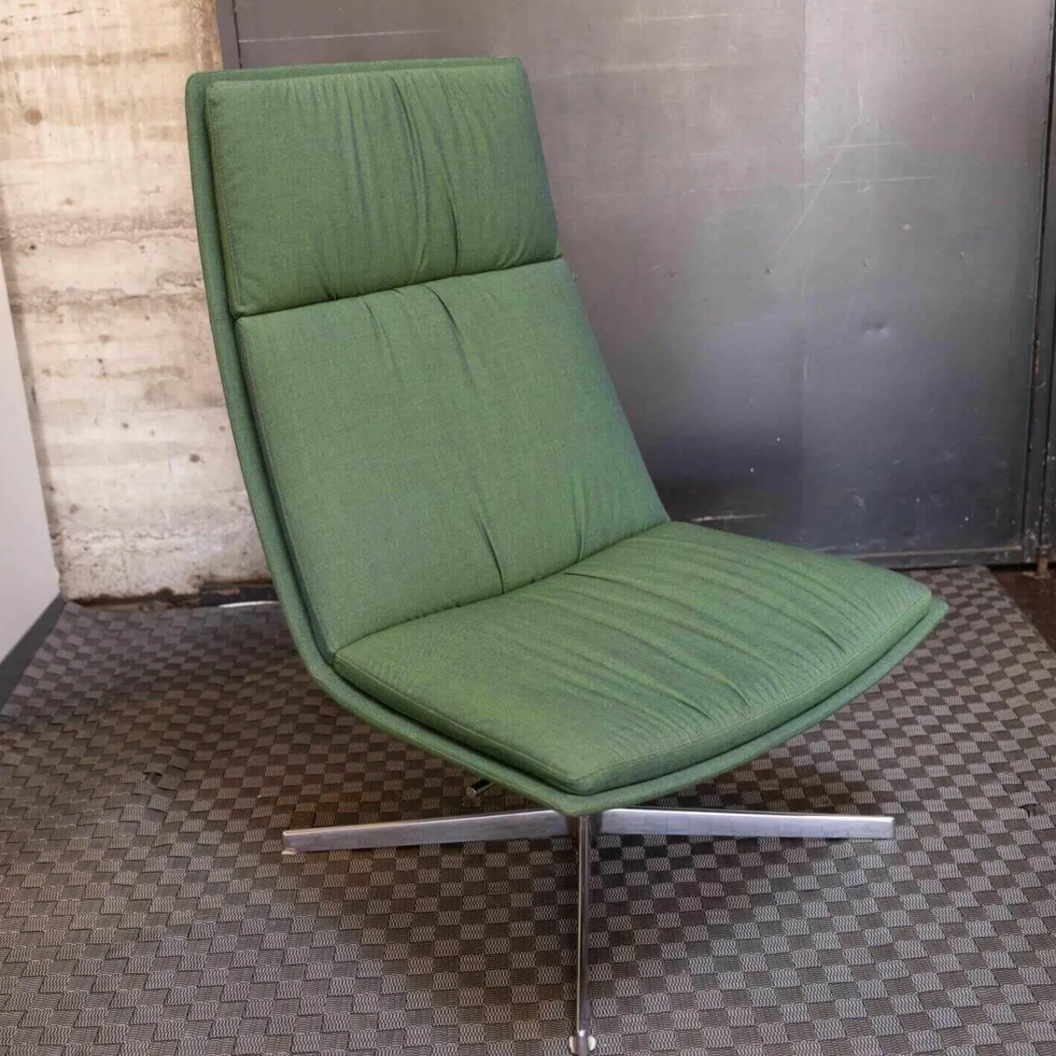 Arper Relaxsessel|Sessel Cartifa 70 Soft Stoff Grün