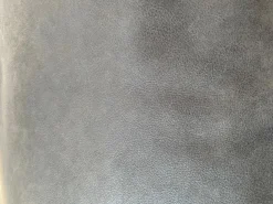 Edra Loungesessel|Sessel Chiara Leder PLX Tessuto 9620 Anthrazit Gestell Und Füße Stahl Verchromt Mit Hocker