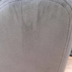 Zehdenick Fernsehsessel|Sessel Cincinatti Bezug Sam Grau Fuß Chrom