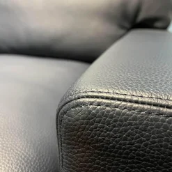 Erpo Relaxsessel|Sessel CL 400 Leder 43 Indigo 43.850 Fuß Holz Mahagoni Gebeizt