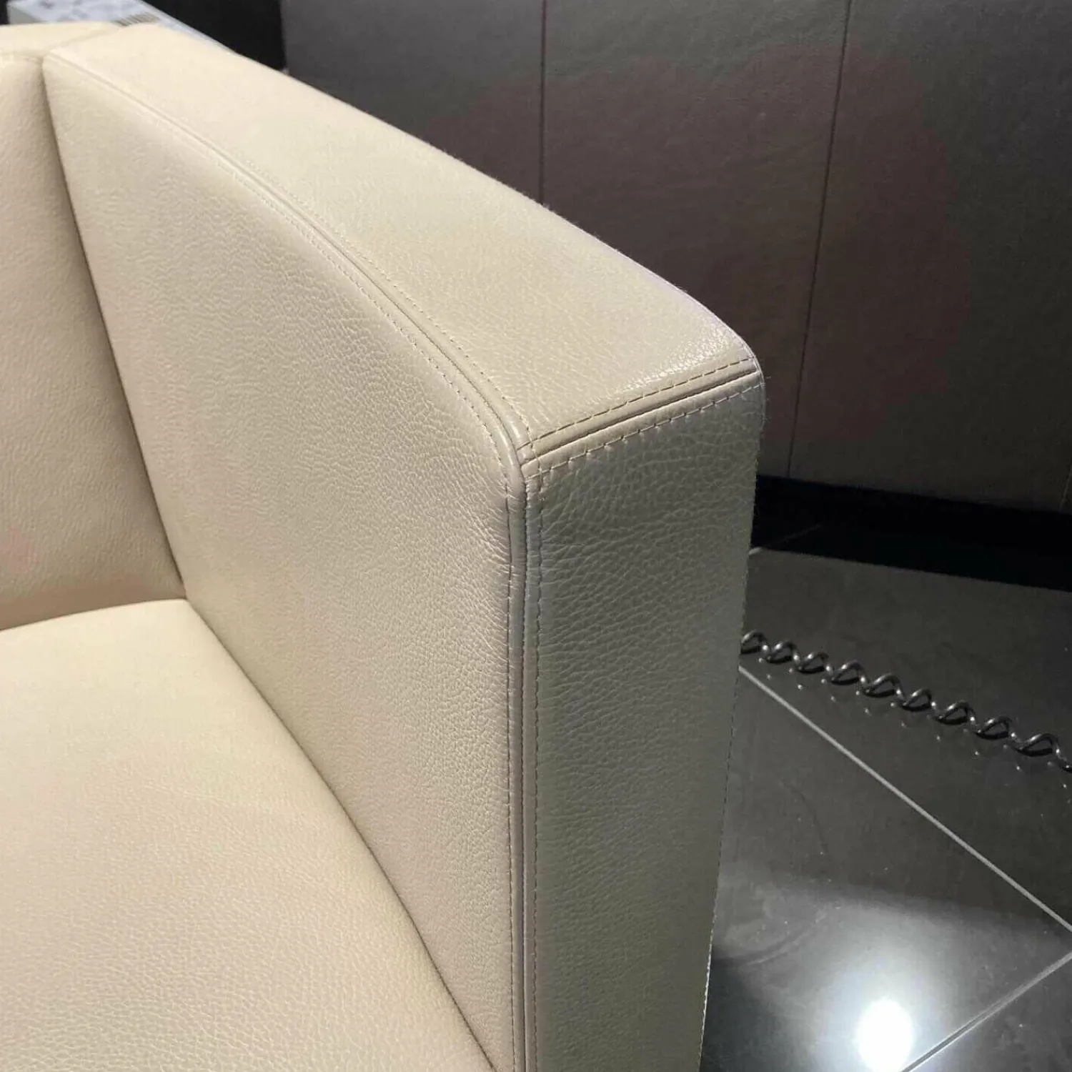 Erpo Relaxsessel|Sessel Cl 142.15 Leder 43.400 Stone Drehteller mit Rückholfeder