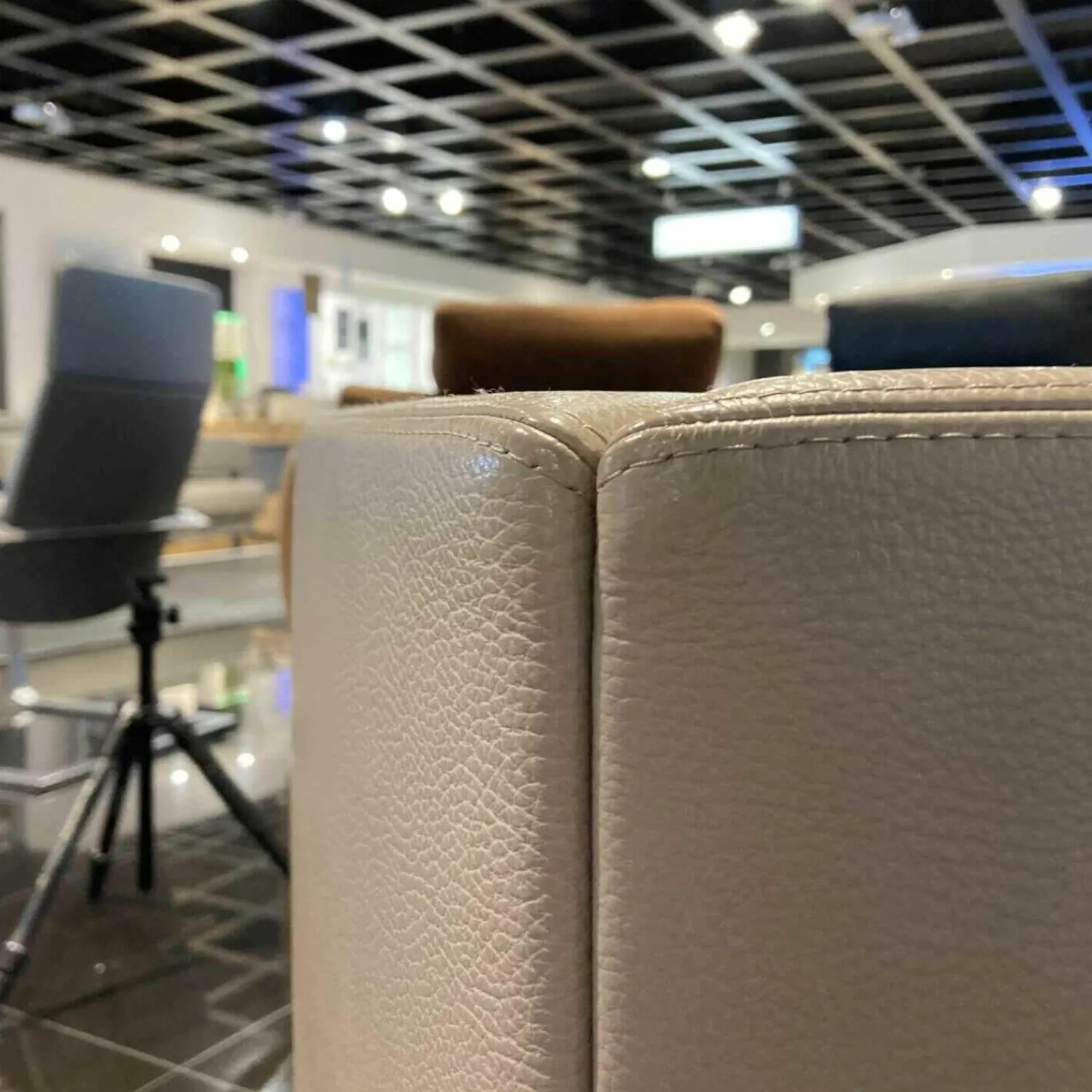 Erpo Relaxsessel|Sessel Cl 142.15 Leder 43.400 Stone Drehteller mit Rückholfeder