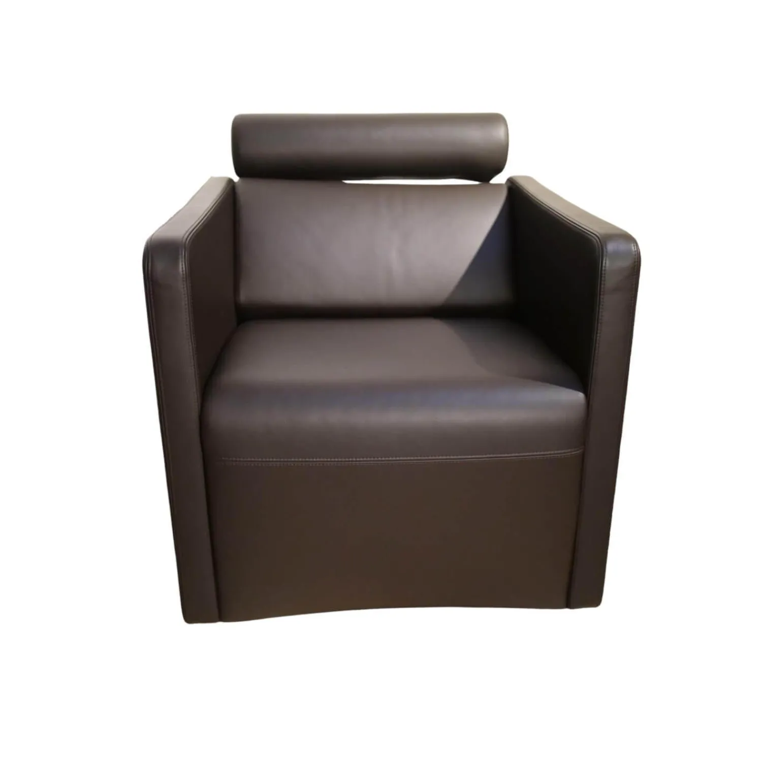 Erpo Relaxsessel|Sessel CL 332 Leder Mocca Inklusive Rückenrolle Doppelsteppnaht Und Drehteller