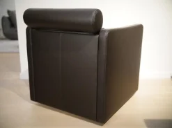 Erpo Relaxsessel|Sessel CL 332 Leder Mocca Inklusive Rückenrolle Doppelsteppnaht Und Drehteller