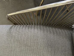 Minotti Loungesessel|Sessel Colette 730 G Stoff Berry 16 Visione Grau Struktur Gold