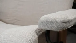 Stressless Relaxsessel|Sessel Consul L Stoff Daisy Sand Beige Gestell Classic Eiche Gebeizt Inklusive Hocker