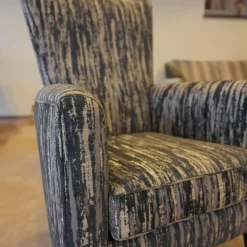 Bielefelder Werkstätten Loungesessel|Relaxsessel|Sessel Contessa BW 110 1000 Jab 9 2366 050 Graublau Massivholzgestell Schwarz