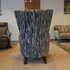 Bielefelder Werkstätten Loungesessel|Relaxsessel|Sessel Contessa BW 110 1000 Jab 9 2366 050 Graublau Massivholzgestell Schwarz