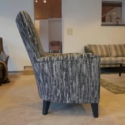 Bielefelder Werkstätten Loungesessel|Relaxsessel|Sessel Contessa BW 110 1000 Jab 9 2366 050 Graublau Massivholzgestell Schwarz