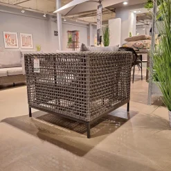 Stern Loungemöbel|Sessel Corda Outdoor Seidengrau Kordel Platin