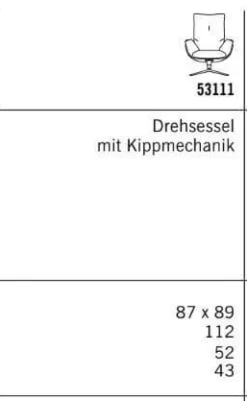 COR Loungesessel|Sessel dia Lounge Korpus 286 Leder Schwarz Sitz Stoff 9131 Anthrazit mit Hocker