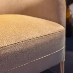 Molteni & C Loungesessel|Sessel D.151.4 Bezug Stoff Kubrick K 1951 Beige Gestell Amerikanisches Nussbaumholz