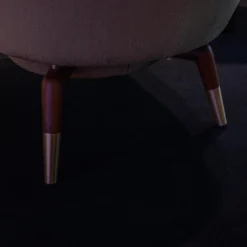 Molteni & C Loungesessel|Sessel D.151.4 Bezug Stoff Kubrick K 1951 Beige Gestell Amerikanisches Nussbaumholz