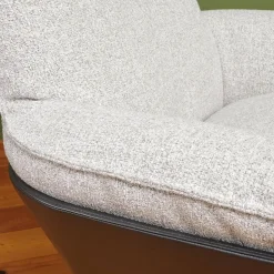 Bielefelder Werkstätten Relaxsessel|Sessel Daron Hoch Stoff Alice IP 1750 171 Beige Grau Kreuzfuß Schwarz Matt