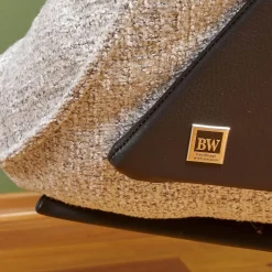 Bielefelder Werkstätten Relaxsessel|Sessel Daron Hoch Stoff Alice IP 1750 171 Beige Grau Kreuzfuß Schwarz Matt