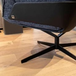 Bielefelder Werkstätten Relaxsessel|Sessel Daron Niedrig Stoff Megan BW1772-191 Leder Normandie Schwarz