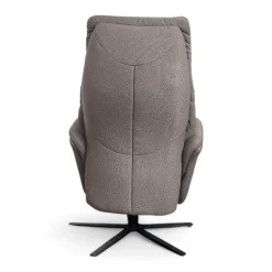 himolla Relaxsessel|Sessel Easy Swing Stoff Aquaclean 03 Kiesel Grau Sternfuß Metall Anthrazit Pulverbeschichtet Manuell Verstellbar