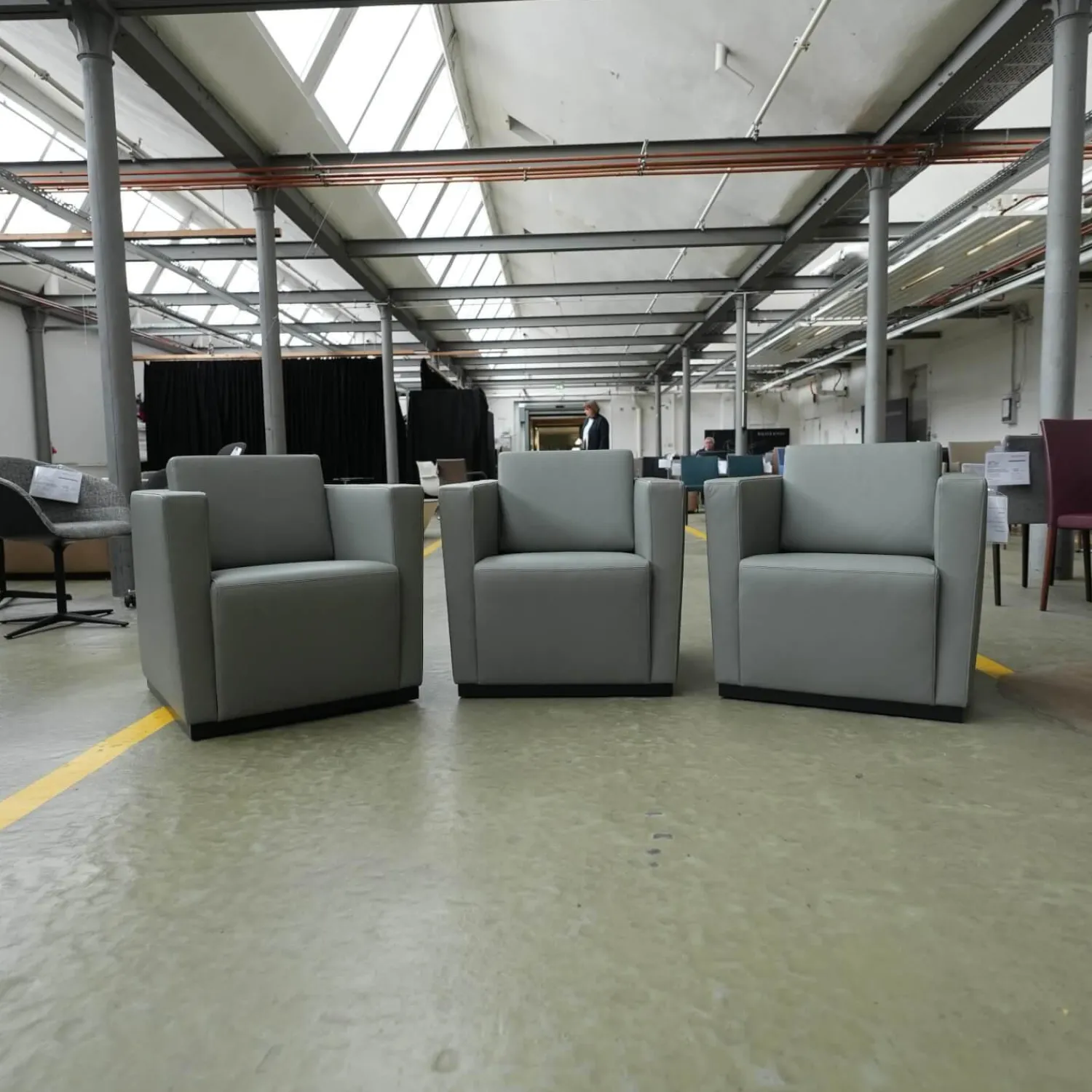 Walter Knoll Relaxsessel|Sessel Elton 407 Bezug Leder Congress 1440 Marram Mit Sockel Und Rollen