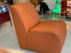 Christine Kröncke Relaxsessel|Sessel Ernest Leder Comfort Mattone Braun