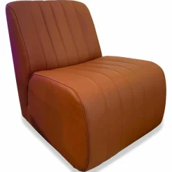 Christine Kröncke Relaxsessel|Sessel Ernest Leder Comfort Mattone Braun