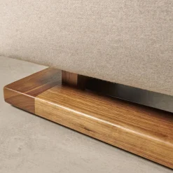 Tecta Loungesessel|Sessel F51 Stoff Doma Beige Grau Gestell Nussbaum Massiv