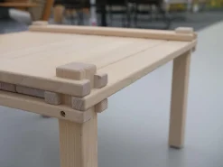 COR Gartentische|Gartenstühle|Sessel Farmer Stoff 5091 Mittelgrau Gestell Eiche Natur Geölt Inklusive Tisch