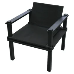 COR Gartenstühle|Sessel Farmer Stoff 5094 Schwarz Gestell Esche Schwarz Geölt
