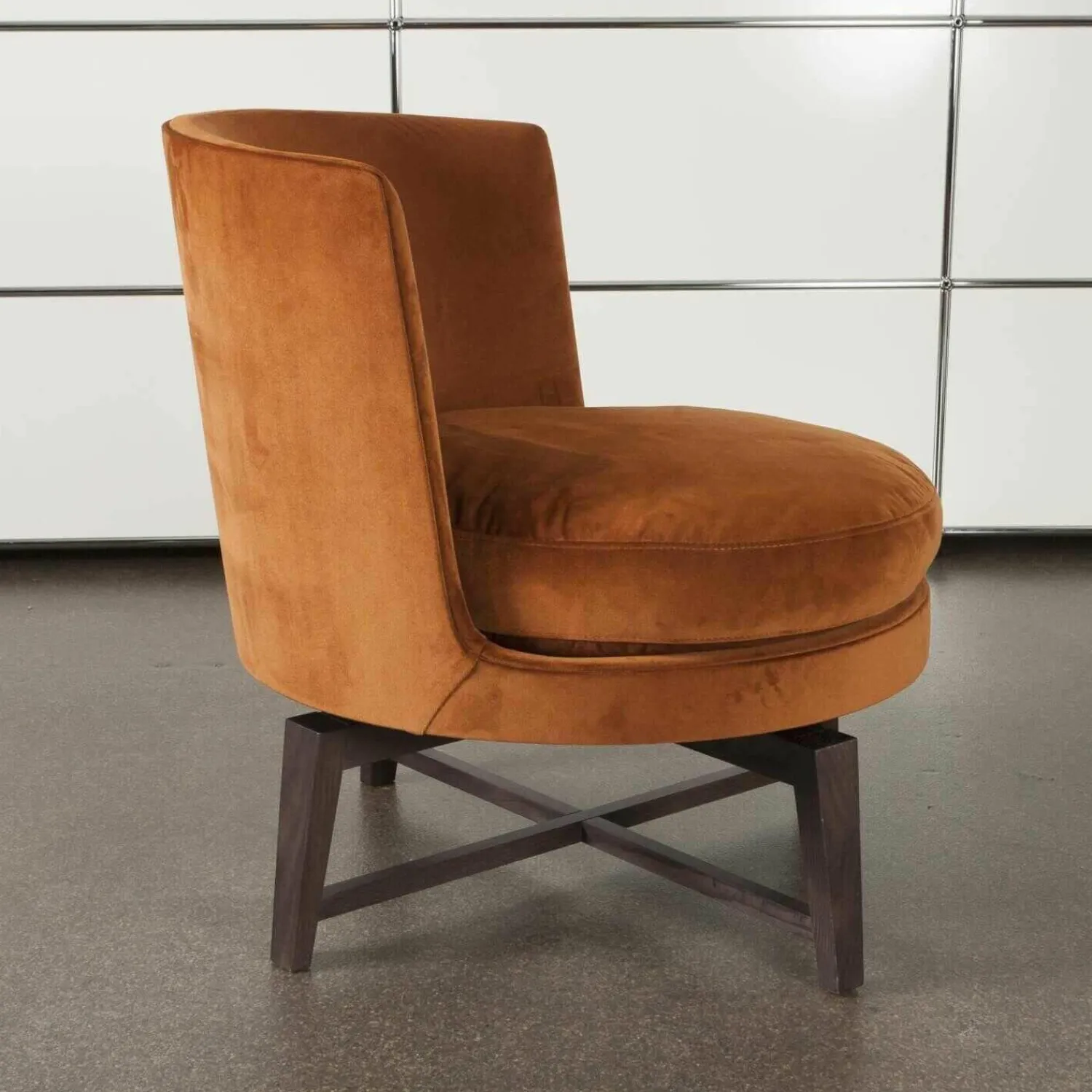 Flexform Relaxsessel|Sessel Fauteuil Feel Good Stoff Eldorado 1554 Cat. Extra Gestell Esche Braun