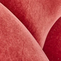 Wittmann Loungesessel|Sessel Fauteuil Vuelta 80 Bezug Stoff Velvet Bordeaux Rot Füße Bronze Drehbar