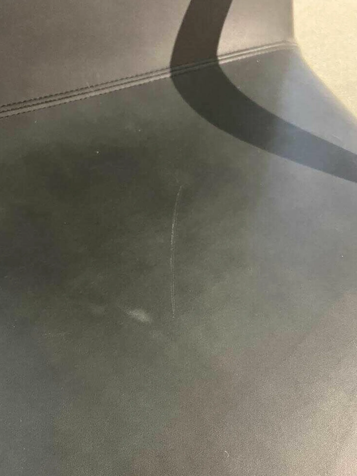 Ligne Roset Relaxsessel|Sessel Flip Leder Toro Noir V Schwarz mit Hocker