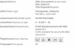 Walter Knoll Relaxsessel|Sessel Foster 520-10C Stoff Flanell Grau Rücken Saddle Leder Coffee mit Hocker