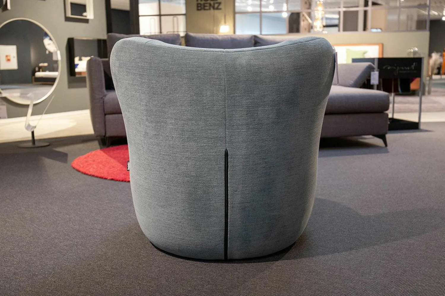 freistil Rolf Benz Relaxsessel|Sessel Freistil 173 Stoff 6514 Blaugrau Grau Inklusive Kunststoffgleiter