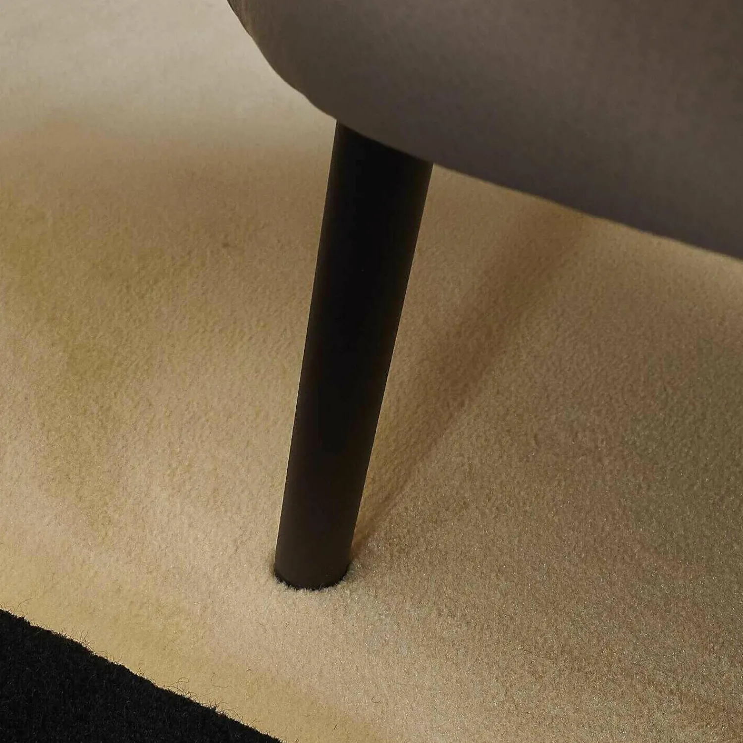 Jori Relaxsessel|Sessel Fuga Hoch Bezug Innen Stoff James C0013 Außen Leder Lipano Taupe