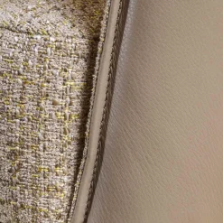 Jori Relaxsessel|Sessel Fuga Hoch Bezug Innen Stoff James C0013 Außen Leder Lipano Taupe