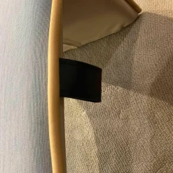 Cassina Relaxsessel|Sessel Gender 570 12 Melange Leder Schwarz Beige Gelb Ice Kissen Stoff Gerrit