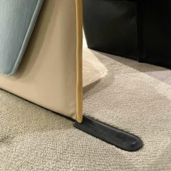 Cassina Relaxsessel|Sessel Gender 570 12 Melange Leder Schwarz Beige Gelb Ice Kissen Stoff Gerrit