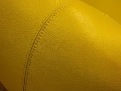 Leolux Relaxsessel|Sessel Gisa Leder Senso Lime Gelb 360° Drehbar auf Drehteller mit Kugellagern