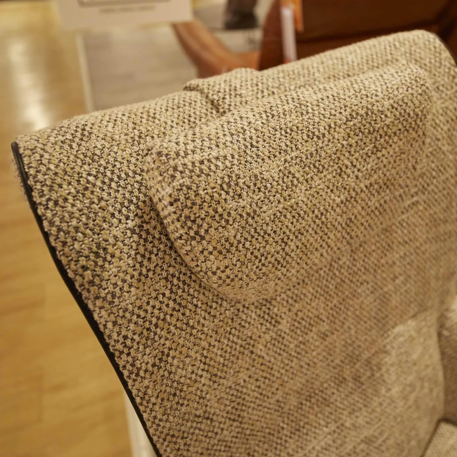 Jori Relaxsessel|Sessel Griffon Lounge Mit Hocker Bezug Mamaye C0201 4-Sternfuß Gekrümmt Schwarz