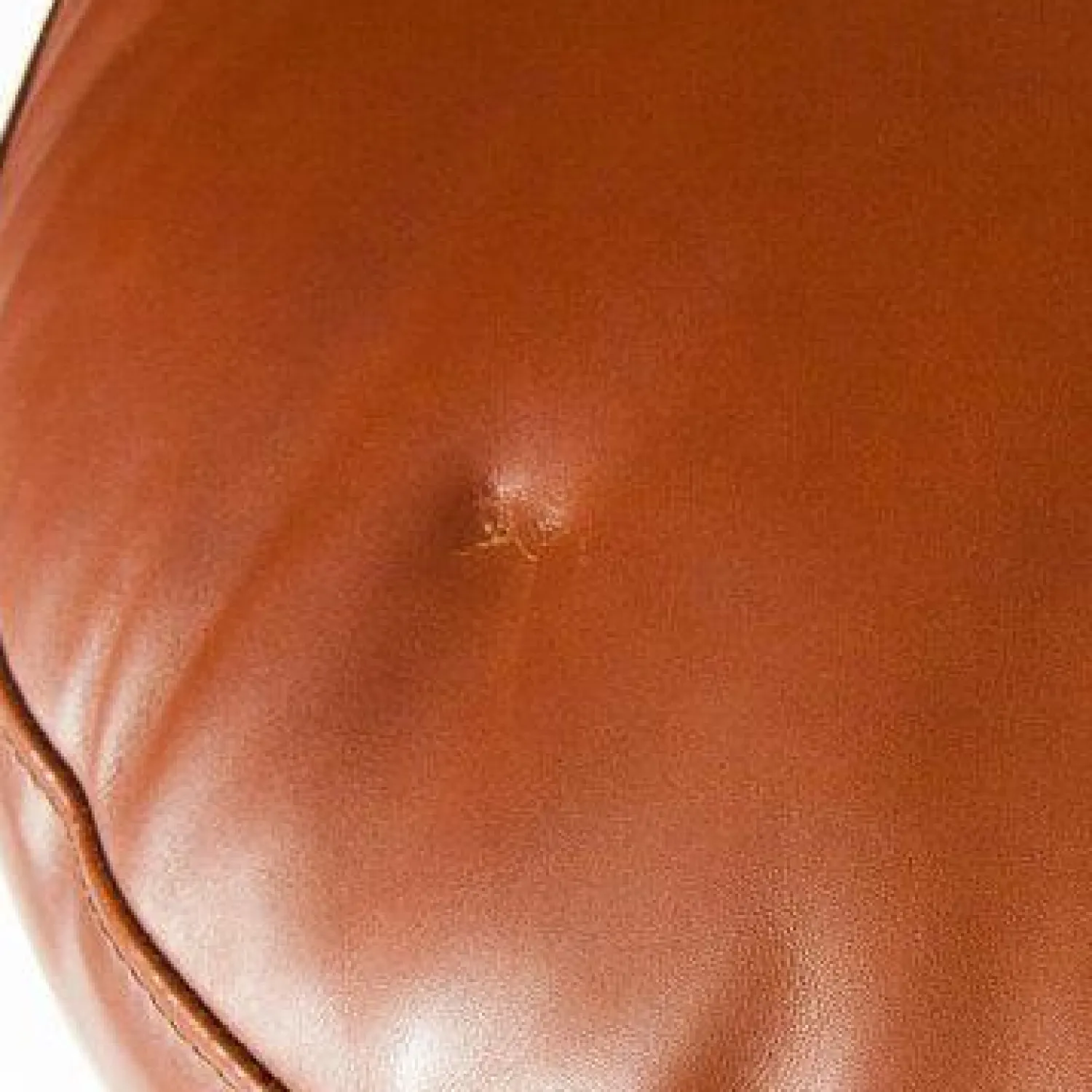 Flexform Relaxsessel|Sessel Guscioalto Leder Braun Füße Metall Movin Brüniert