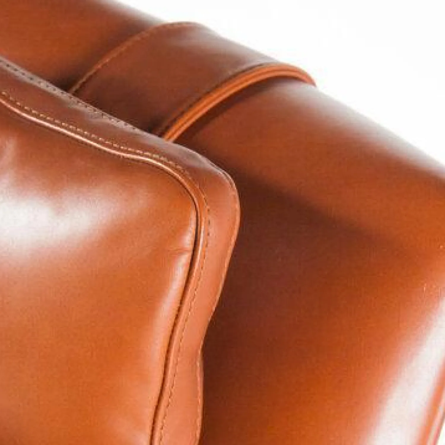 Flexform Relaxsessel|Sessel Guscioalto Leder Braun Füße Metall Movin Brüniert