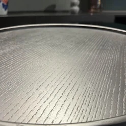 B&B Italia Relaxsessel|Sessel Harbor Stoff Veilchen Violett Drehgestell Grau Metallisiert Mit Tablett Eiche Schwarz Gebürstet Kopfkissen Und Hocker