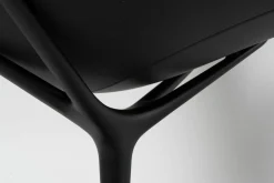 Walter Knoll Loungesessel|Relaxsessel|Sessel Healey Lounge Leder Congress Asphalt 252 Cat. 55 Grau Fußkreuz Schwarz mit Hocker