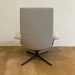 Walter Knoll Relaxsessel|Sessel Healey Soft 184 10 Stoff Divina Melange 2 120 Hellgrau Grau Gestell Bronze Schwarz Matt Pulverbeschichtet