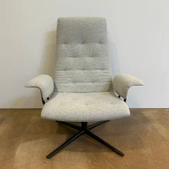 Walter Knoll Relaxsessel|Sessel Healey Soft 184 10 Stoff Divina Melange 2 120 Hellgrau Grau Gestell Bronze Schwarz Matt Pulverbeschichtet